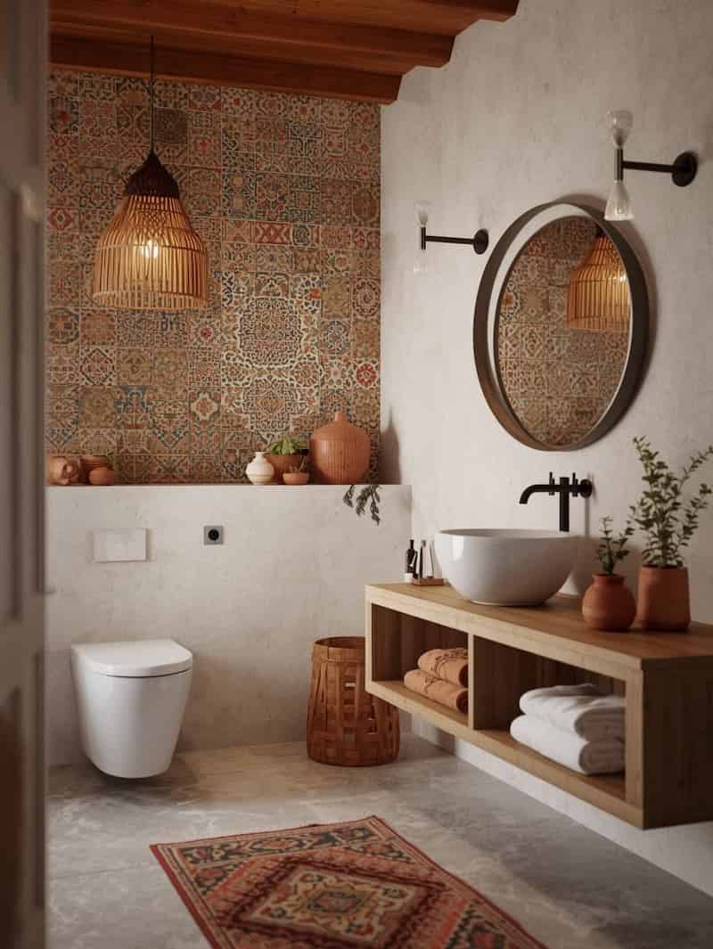 تصویر 3 از کاشی حمام و دستشویی با سبک لوکس و متفاوت